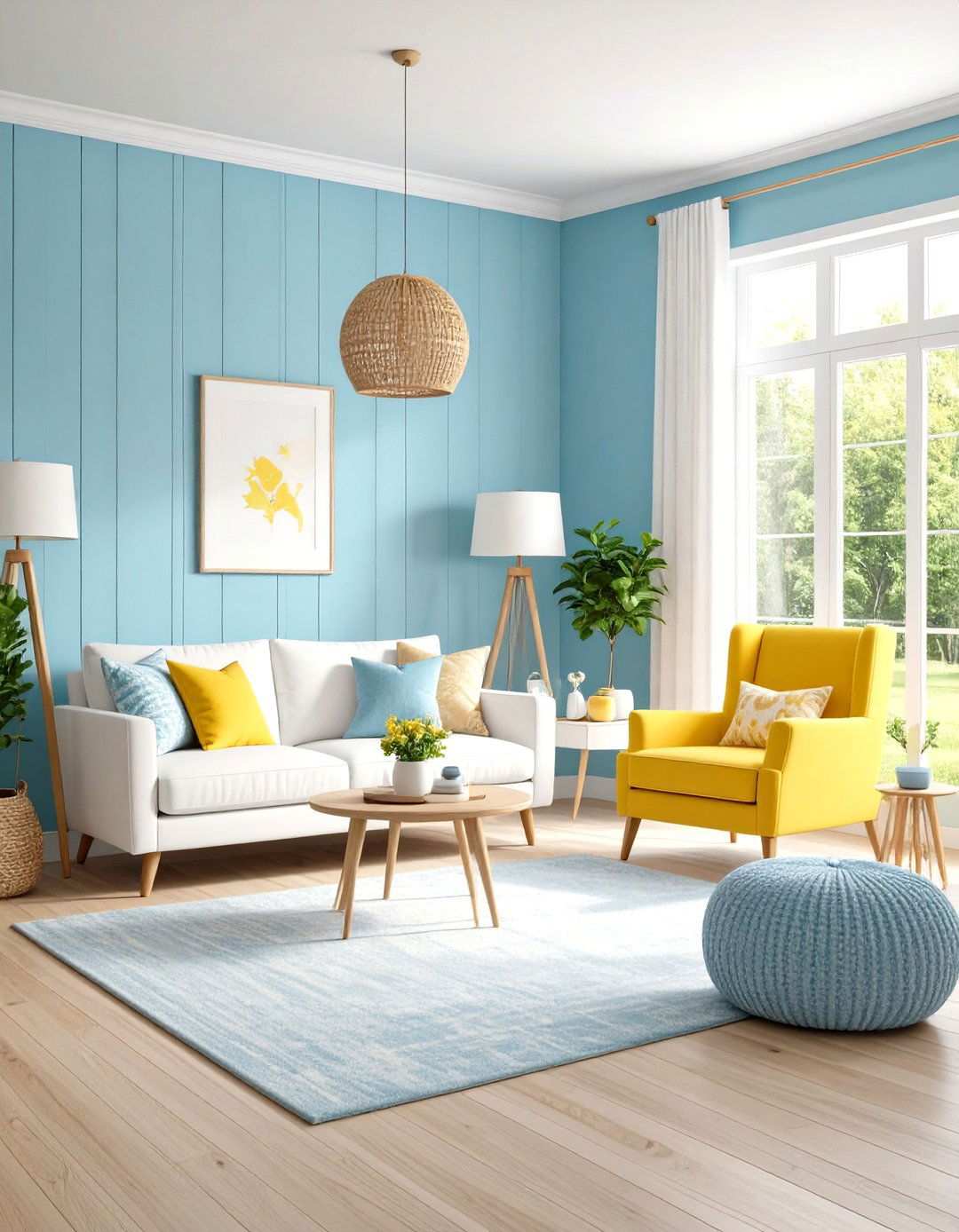 Baby Blue and Soft Yellow Nursery Inspired - 24 Yellow and Blue Living Room Ideas