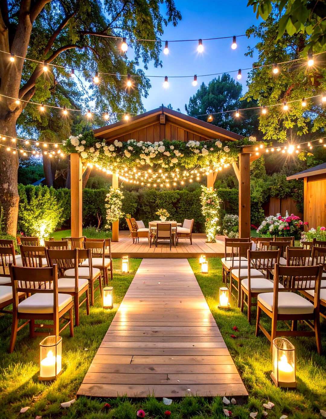 Backyard Garden Ceremony - 24 Small Wedding Ideas
