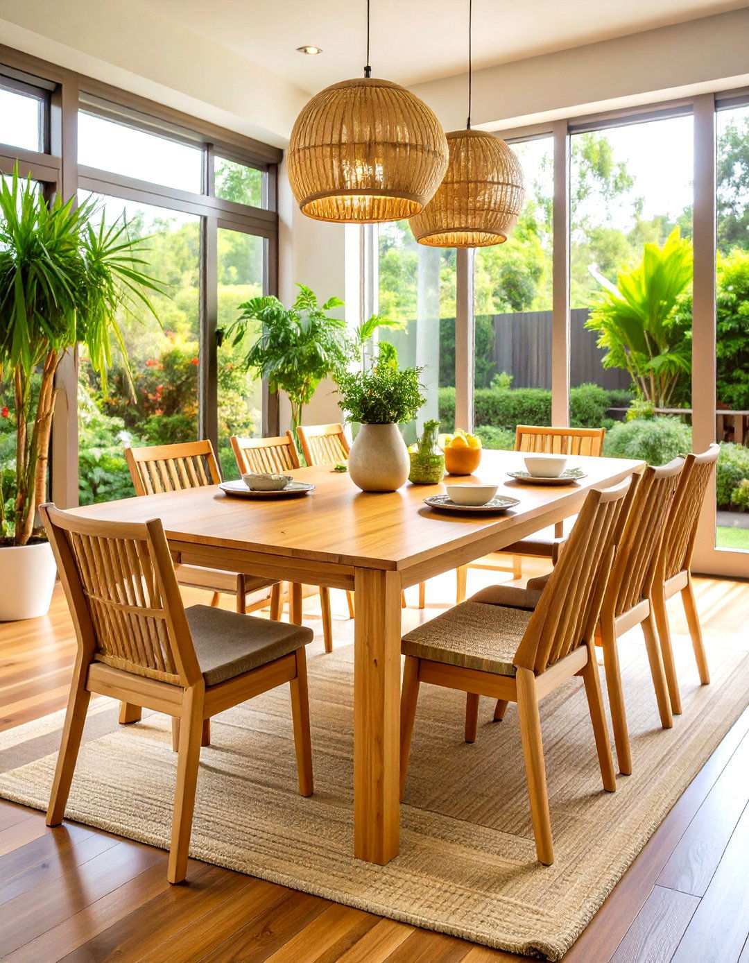 Bamboo Dining Tables - 24 Table Design Ideas