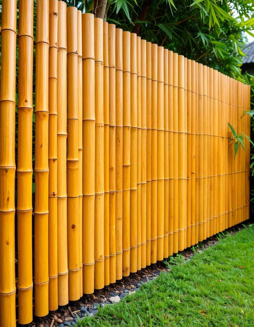 Bamboo Natural Fence - 24 Types of Fences