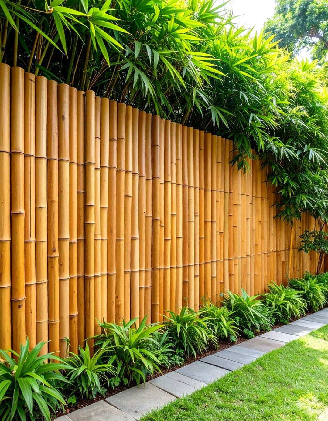 Bamboo Panel Retaining Wall - 24 Inexpensive Retaining Wall Ideas