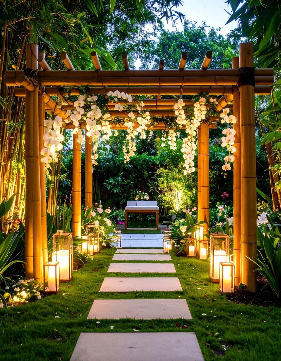 Bamboo Wedding Arch - 24 Wedding Arch Ideas