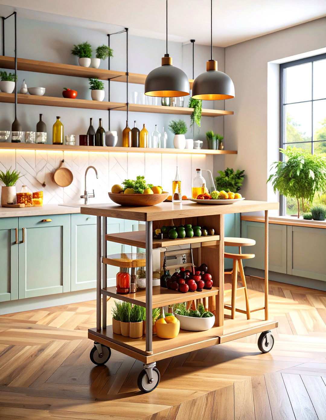 Bar Cart Kitchen Tables - 24 Small Kitchen Table Ideas