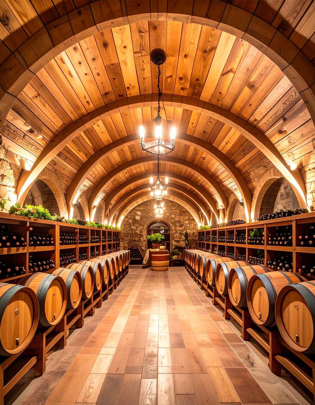 Barrel Vault Curved Wine Cellar - 24 Shiplap Ceiling Ideas
