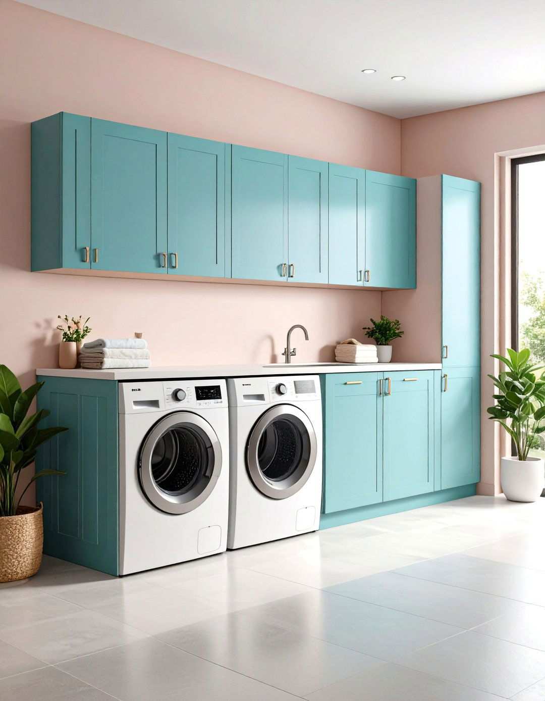 Base Cabinet Appliance Integration - 24 Laundry Room Cabinet Ideas