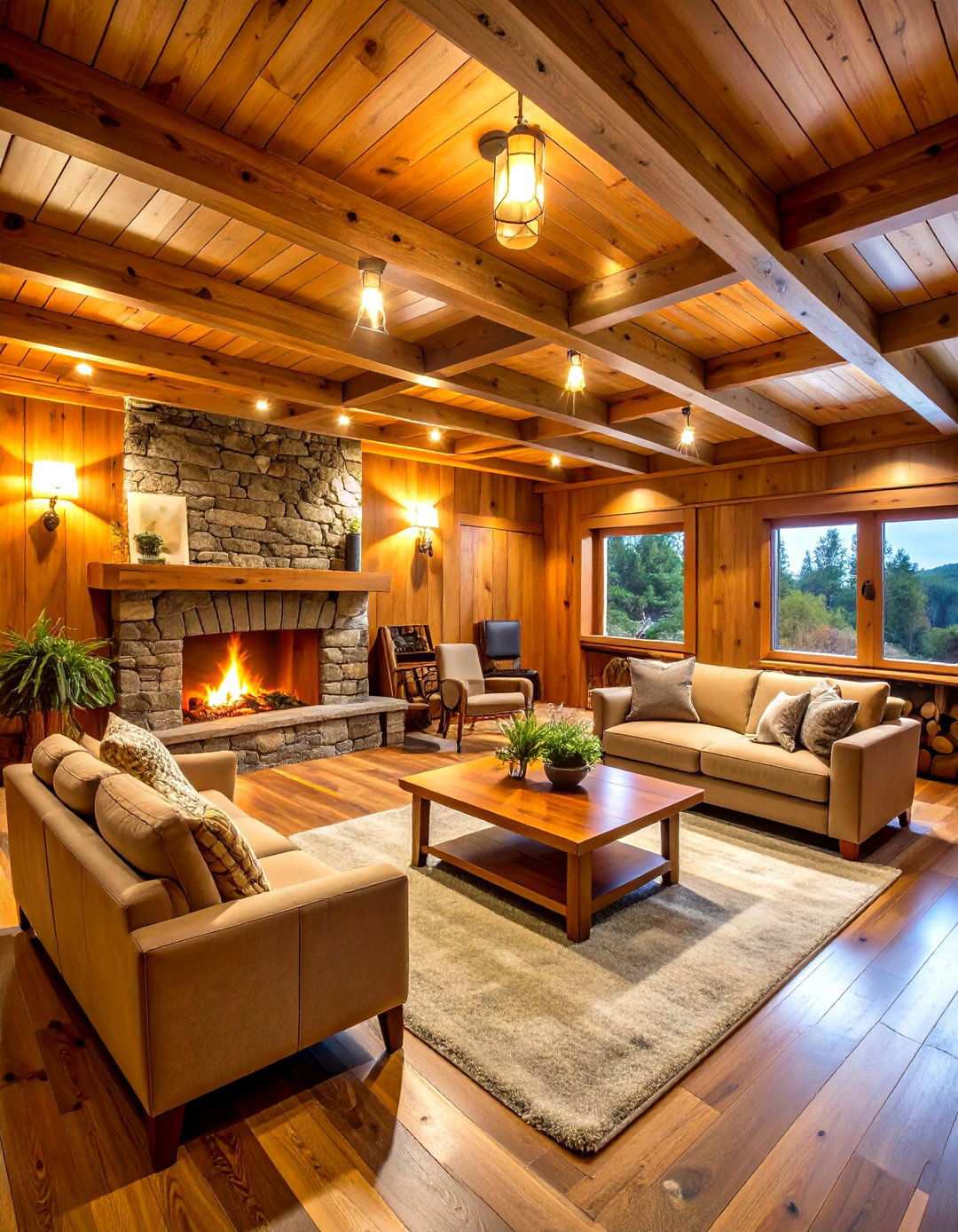 Basement Hunting Cave Transformation - 24 Hunting Room Ideas