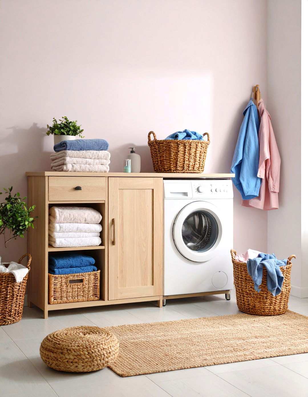 Bathroom Cabinet Conversions - 24 Laundry Basket Storage Ideas