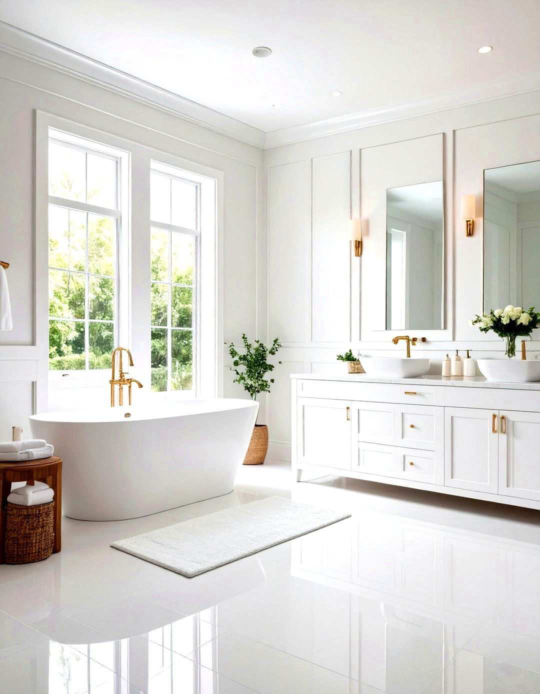 Bathroom Moisture Resistant Panels - 24 Wall Trim Ideas