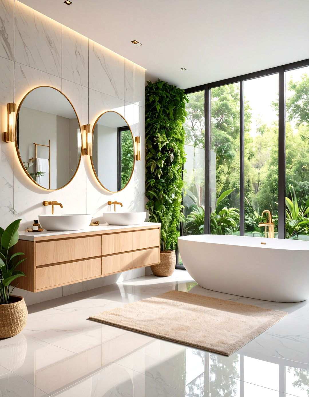 Bathroom Natural Light Maximization - 24 Nancy Meyers Interior Design Ideas
