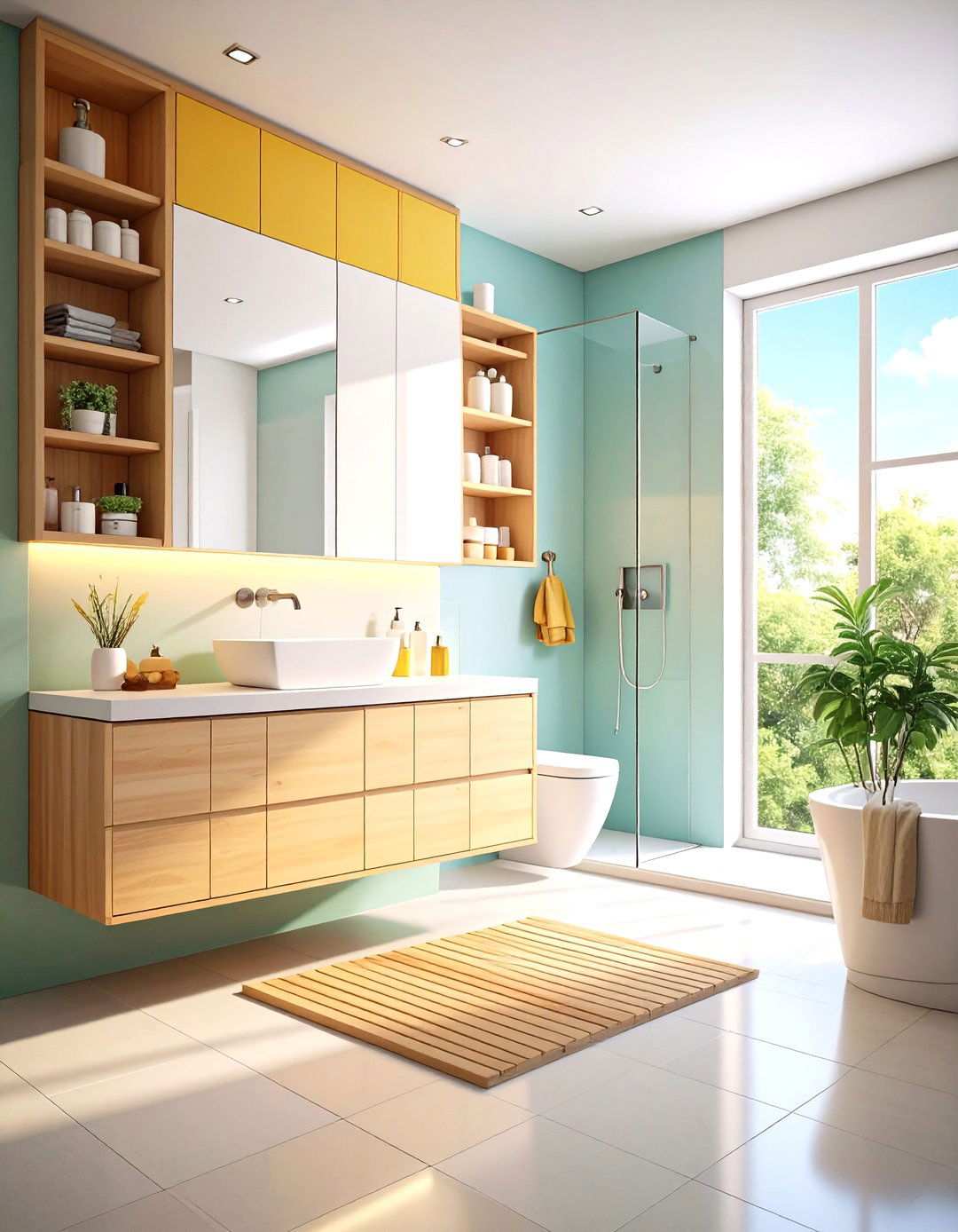Bathroom Organization Systems - 24 Minimalist Apartment Ideas