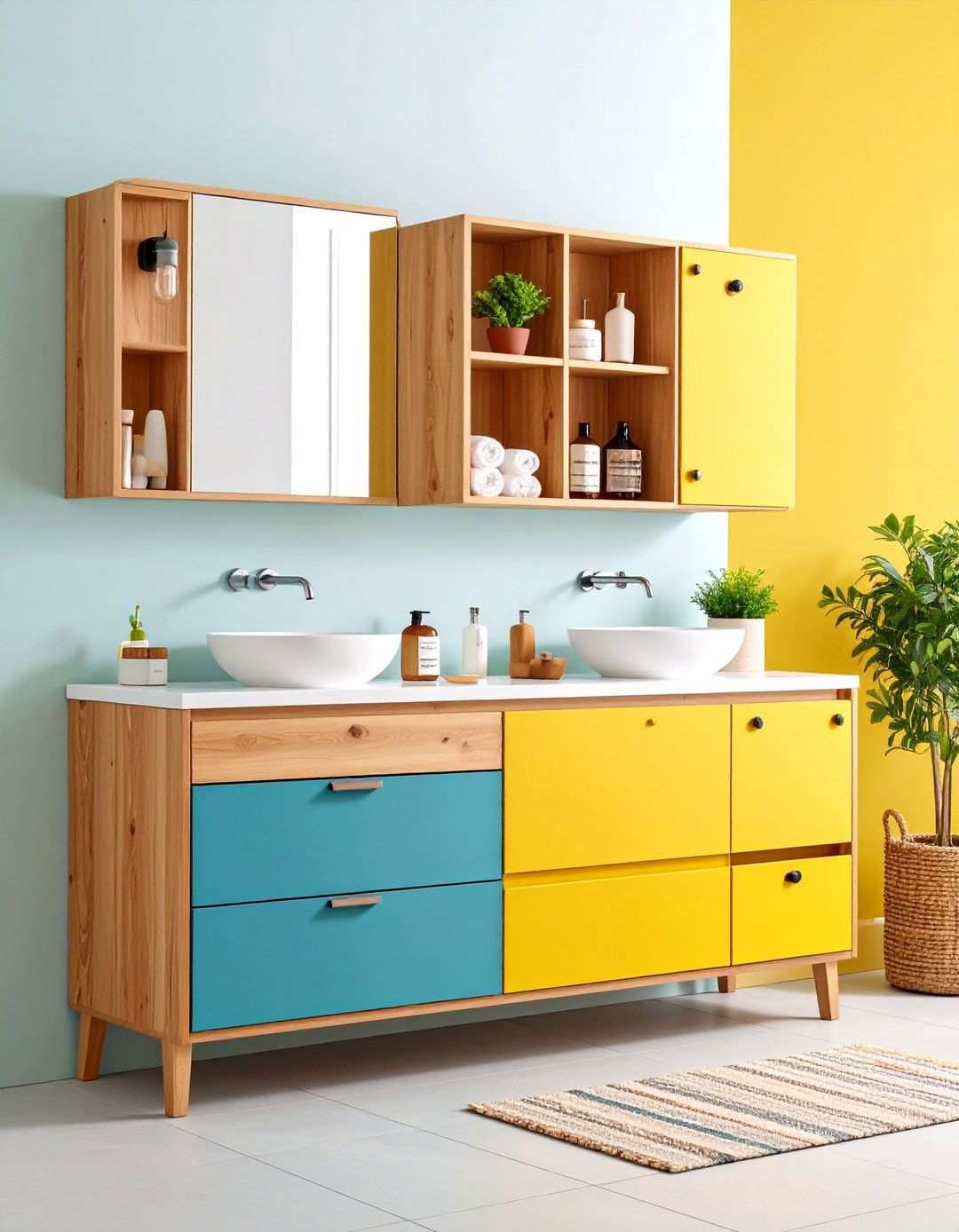 Bathroom Vanity Storage Integration - 24 Tiny House Storage Ideas