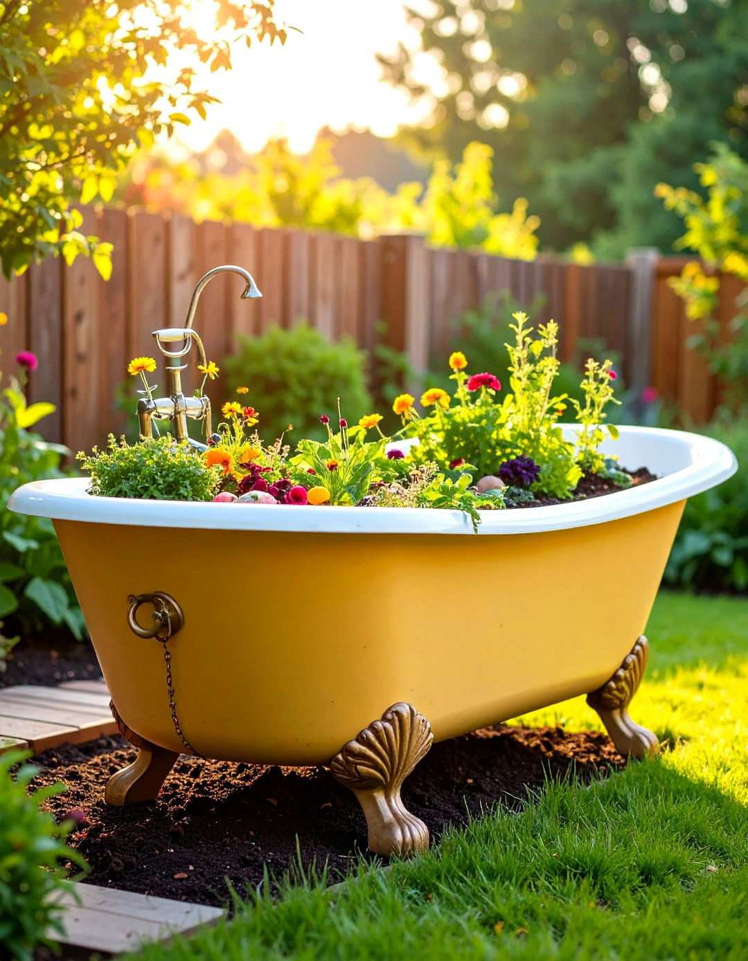 Bathtub Garden Beds - 24 Inexpensive Raised Garden Bed Ideas