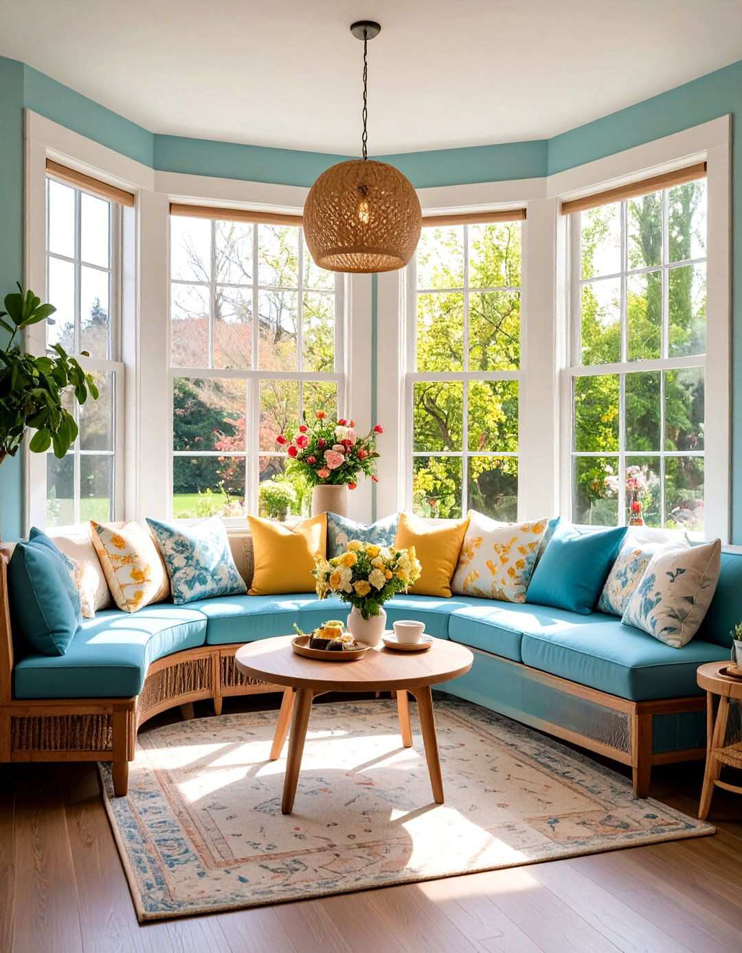 Bay Window Breakfast Nook - 24 Living Room Nook Ideas