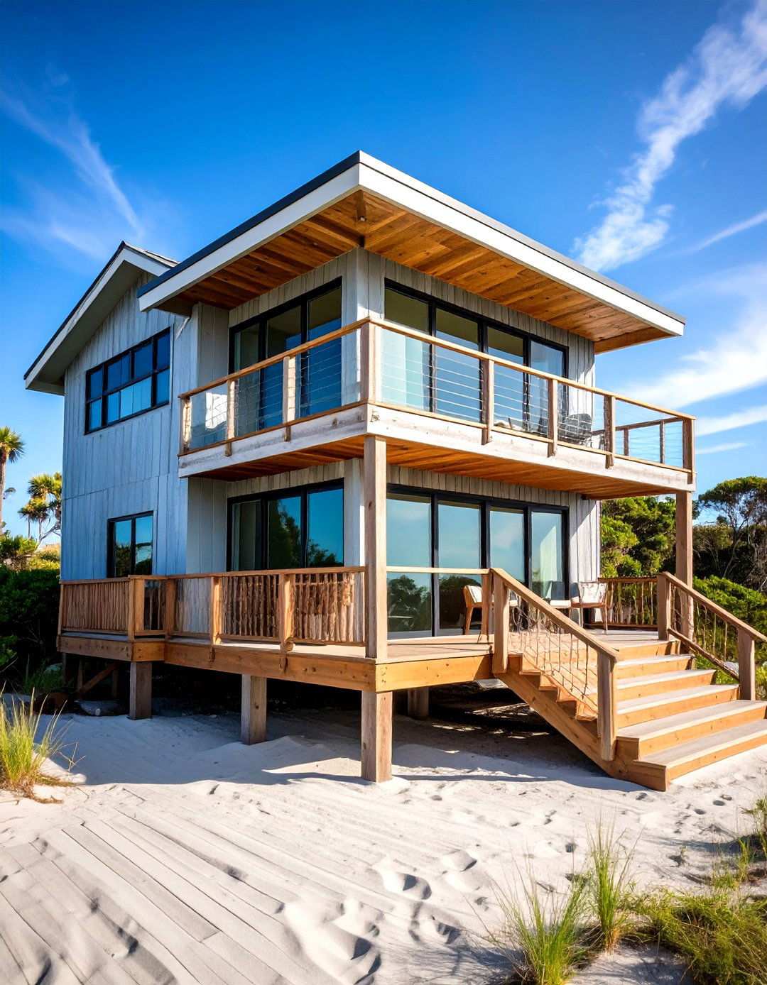Beach House Contemporary - 24 Houses With Black Windows
