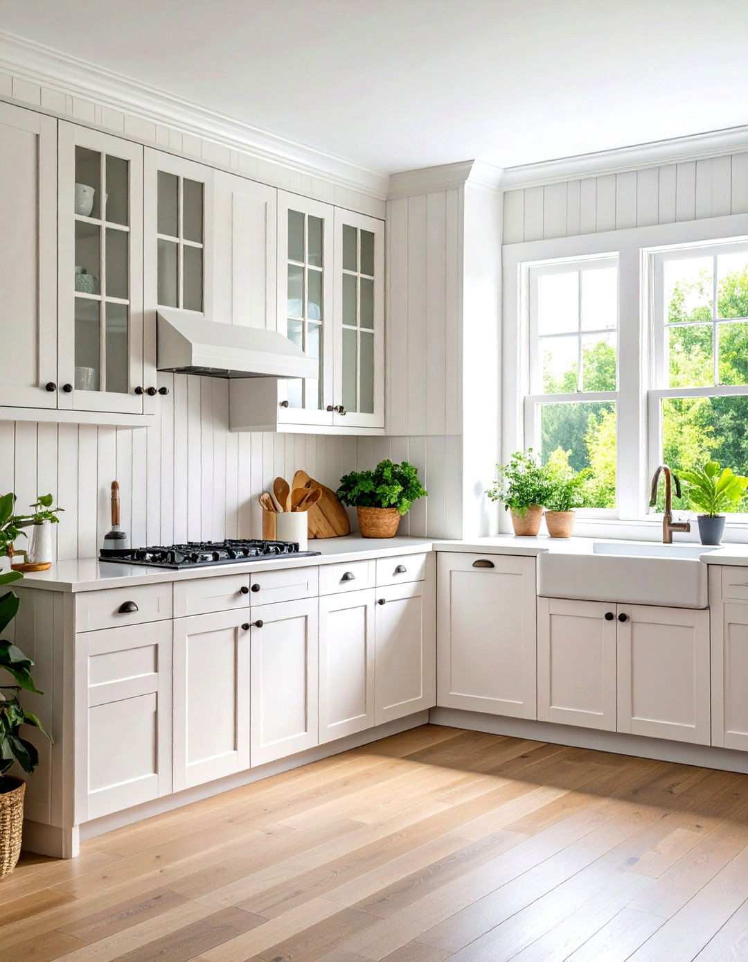Beadboard Backsplash with Cottage Charm - 24 Kitchen Backsplash Ideas