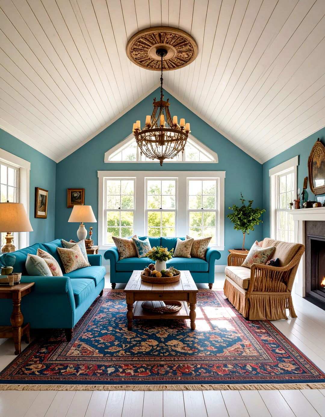 Beadboard Cottage Tray Ceiling - 24 tray ceiling ideas