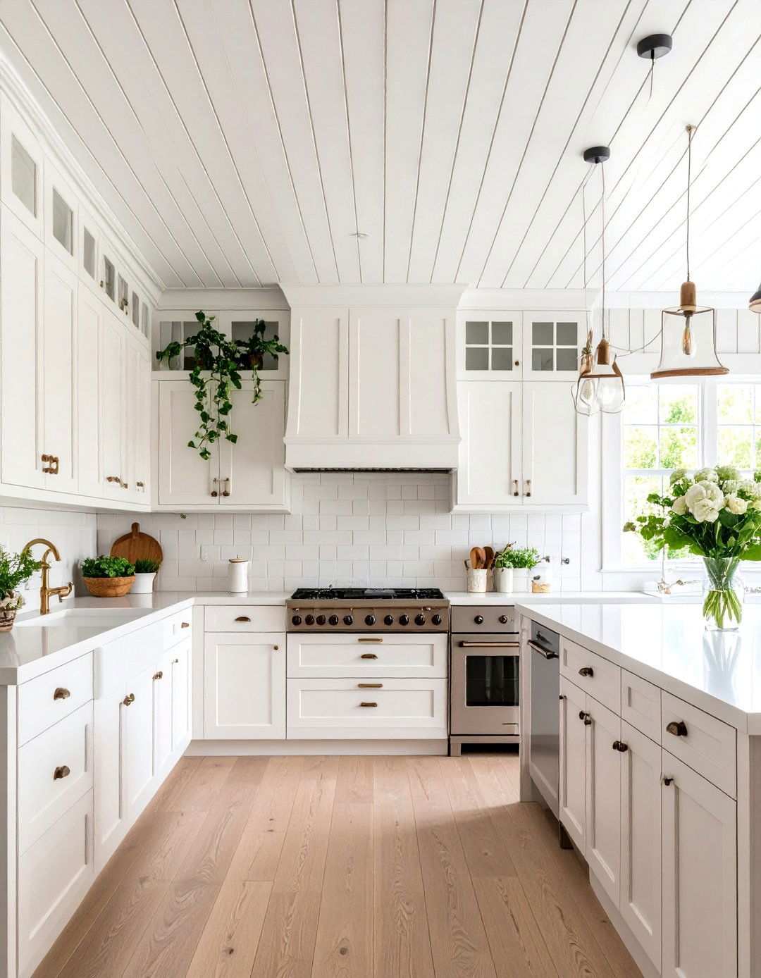 Beadboard Kitchen Ceiling Combination - 24 Kitchen Wainscoting Ideas