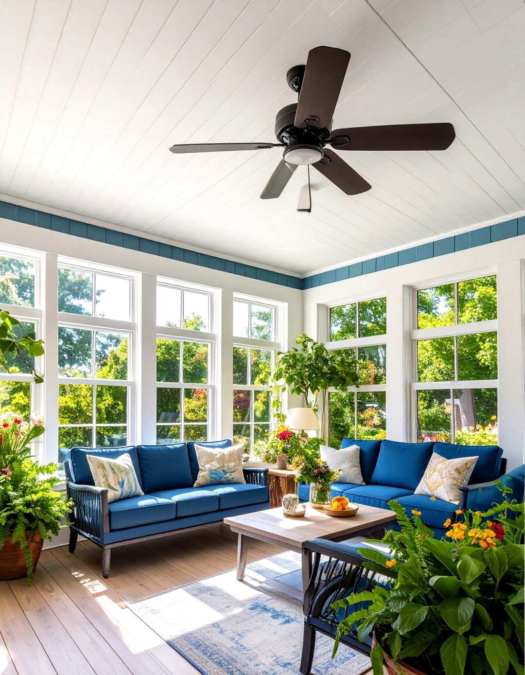 Beadboard Panel Sunroom Ceilings - 24 Sunroom Ceiling Ideas