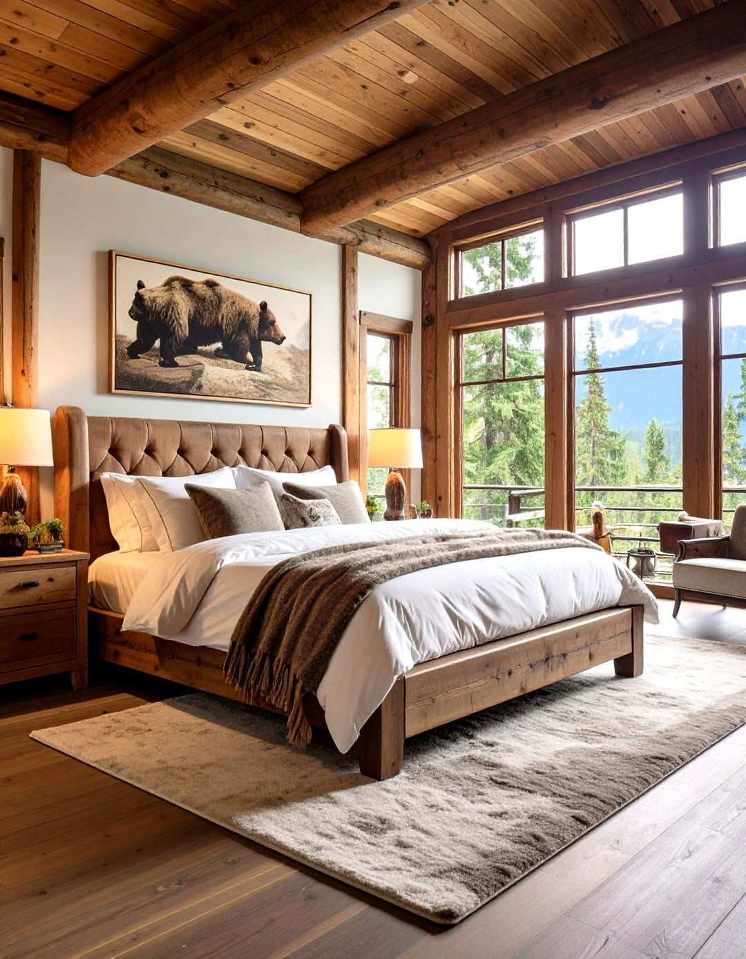 Bear Lodge Bedroom - 24 Hunting Bedroom Ideas