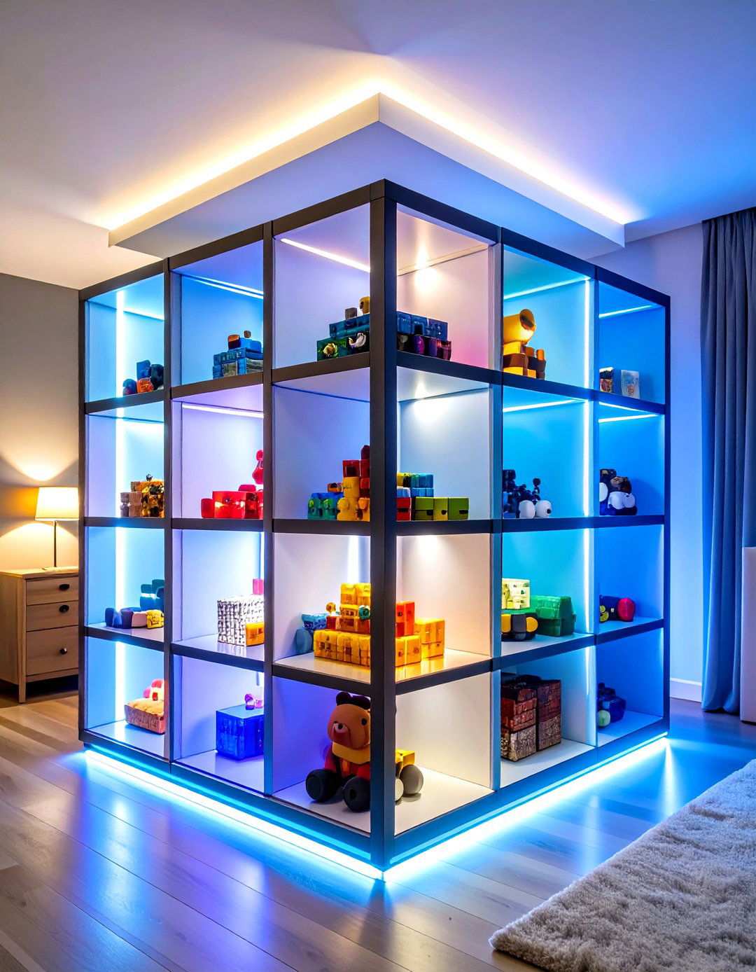 Bearbrick Collection Display - 24 Hypebeast Room Decor Ideas