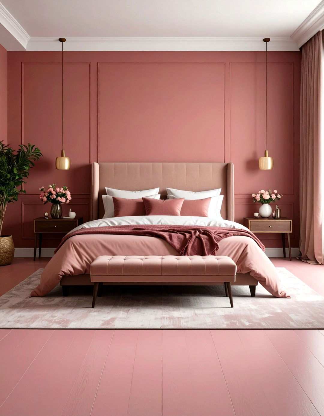 Bedroom Painted Floor Makeover - 24 Painted Floor Ideas