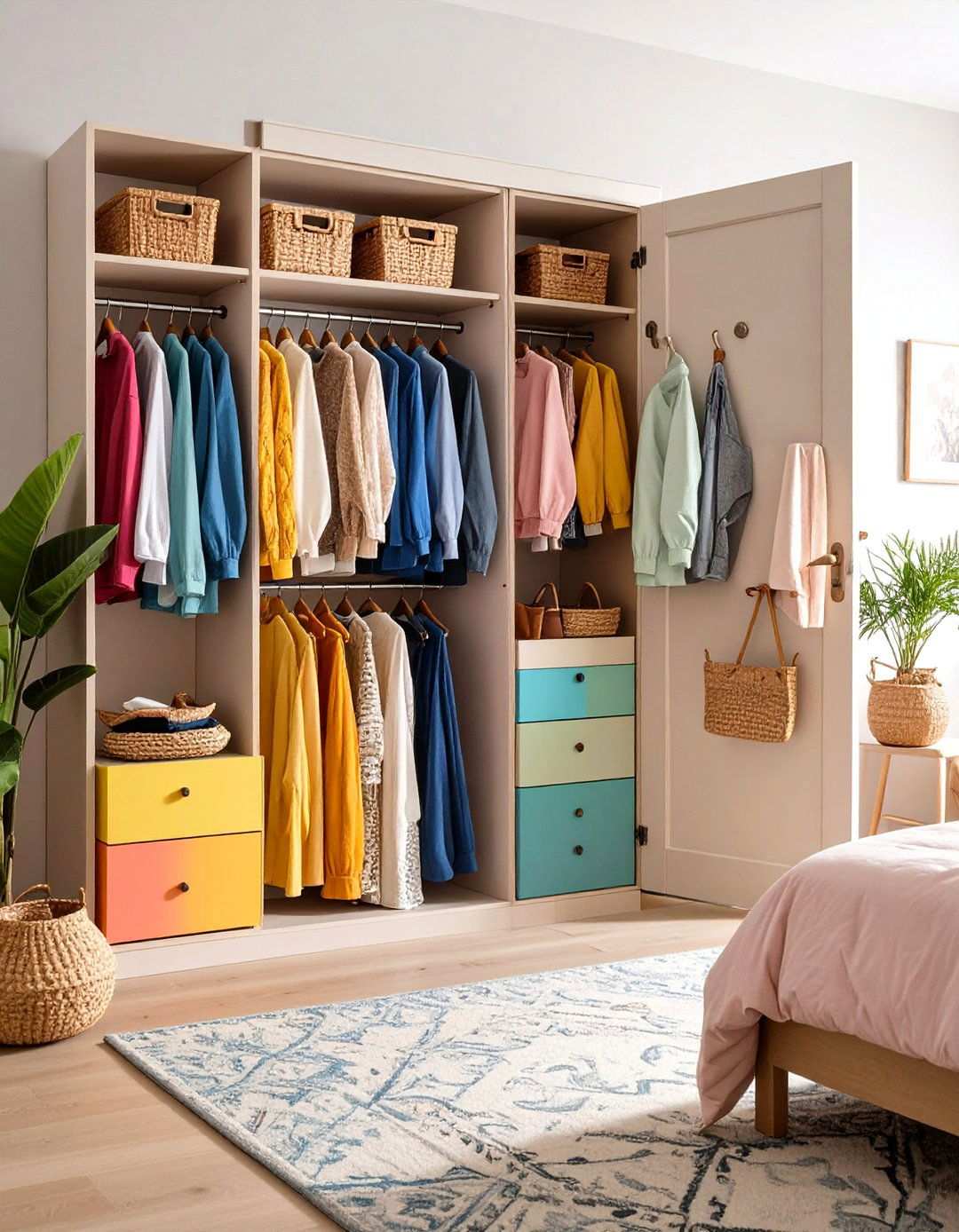 Behind Door Storage Solutions - 24 small bedroom storage ideas