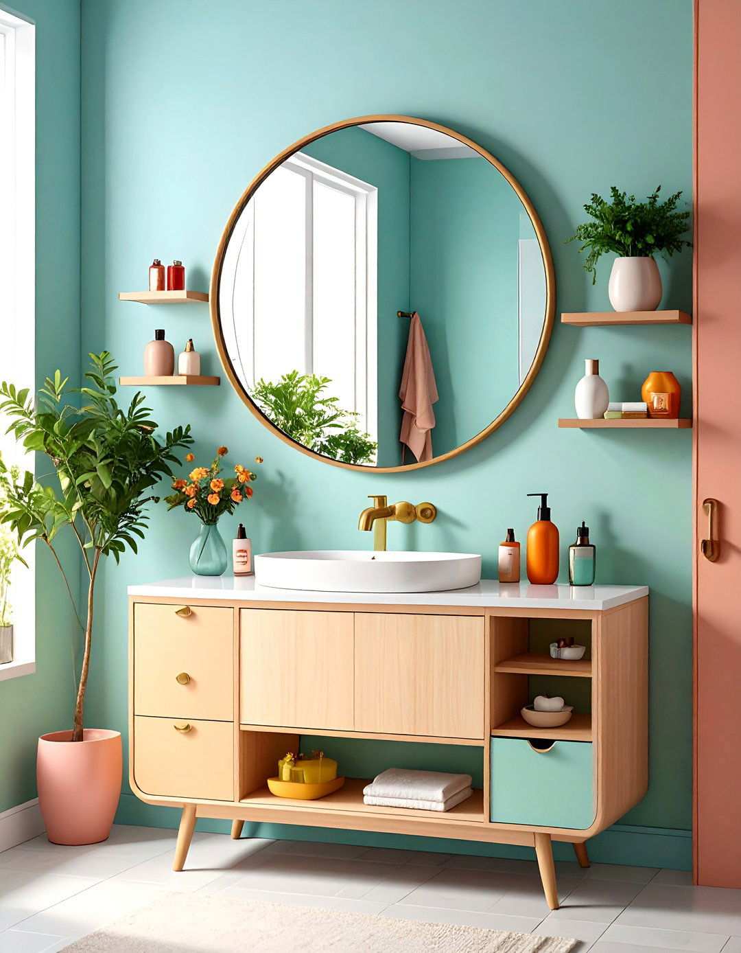 Behind Mirror Hidden Storage - 24 Small Bathroom Storage Ideas