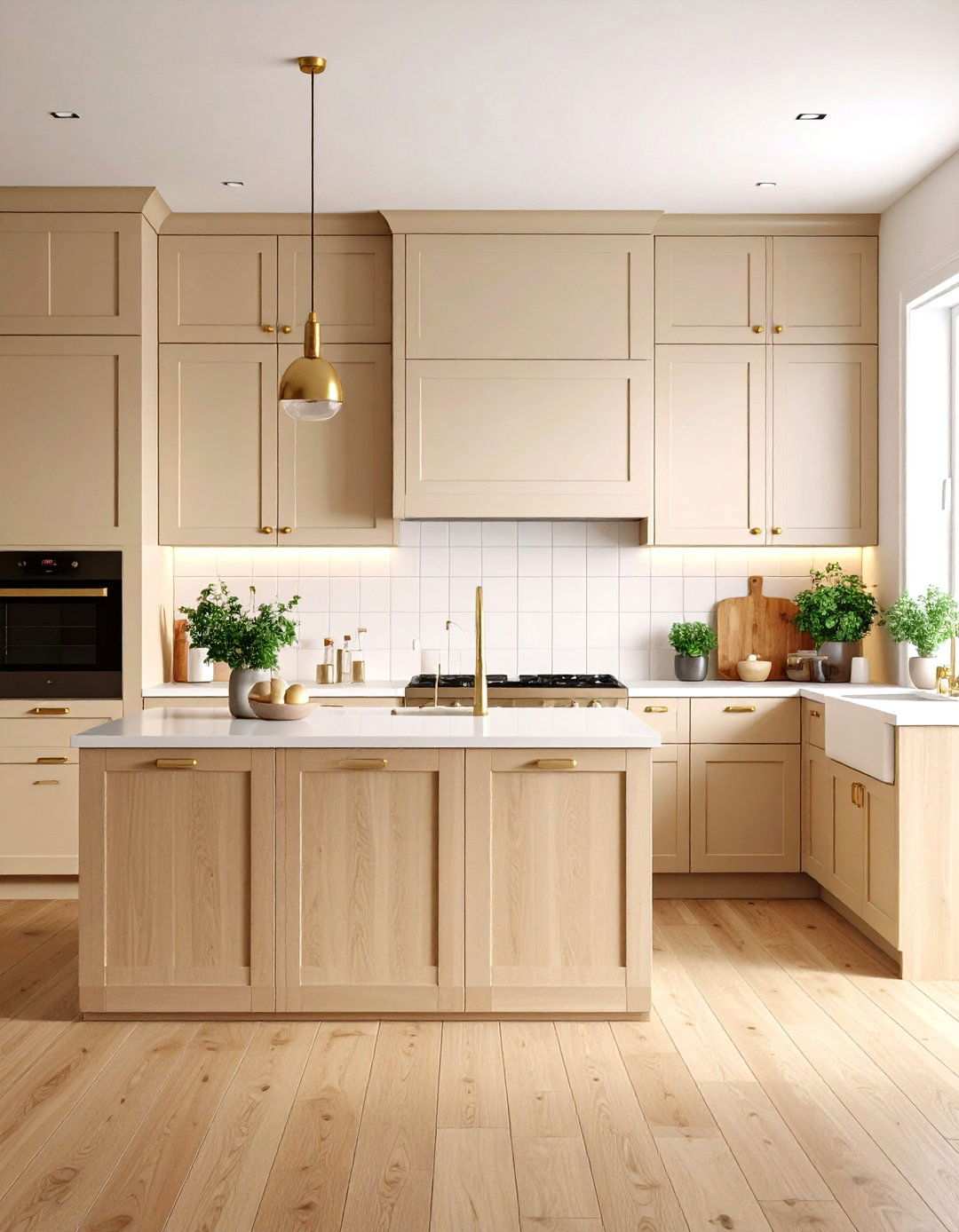 Beige and Cream Subtle Sophistication - 24 Shiplap Backsplash Ideas for Your Kitchen