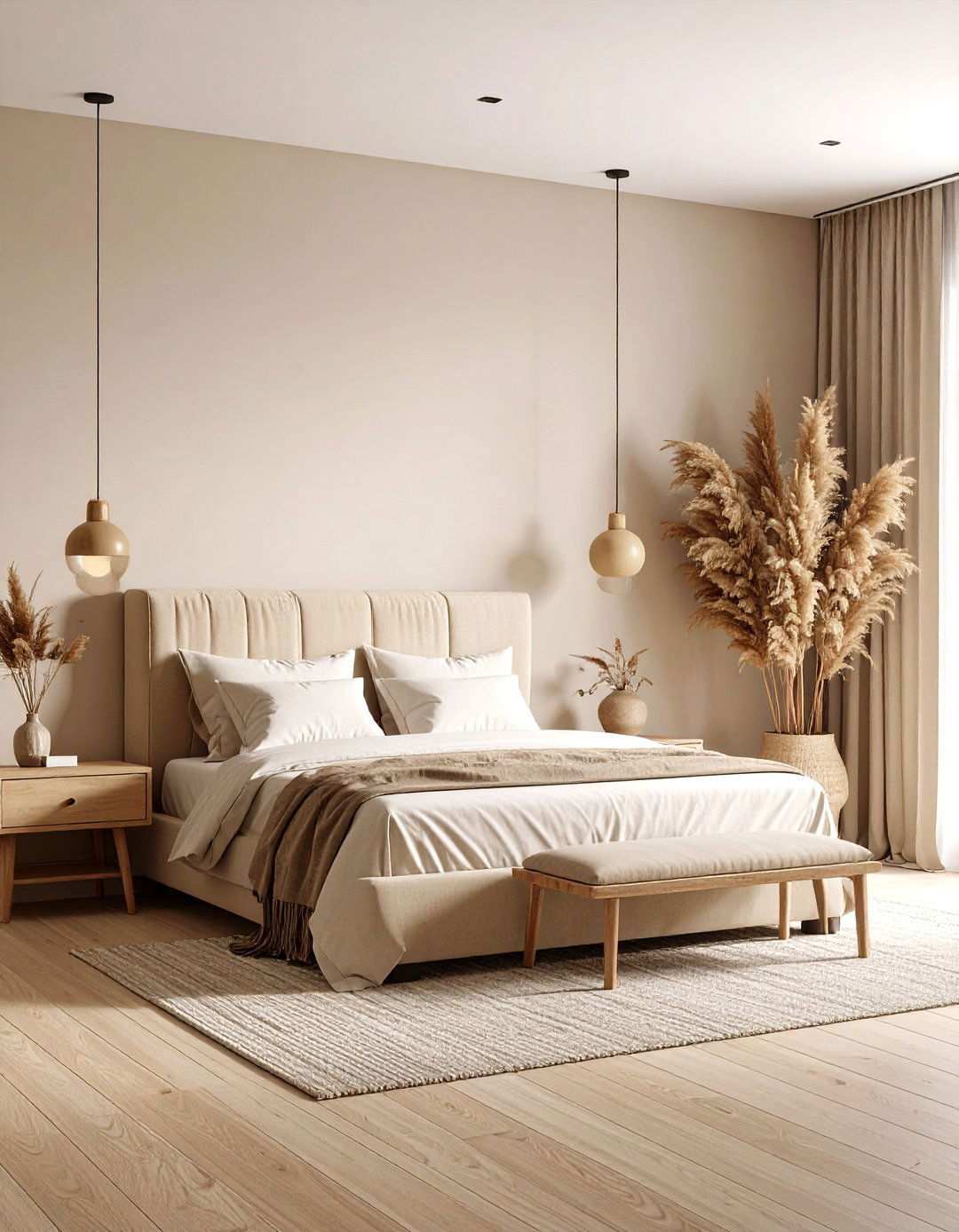 Beige Toned Minimalist Bedroom - 24 Minimalist Bedroom Ideas
