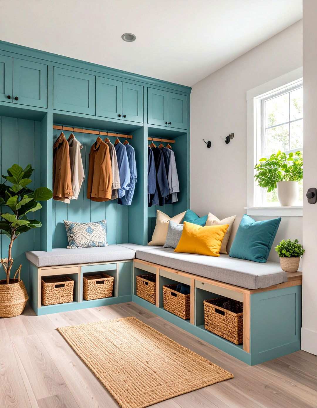 Bench Seating Mudroom Laundry Area - 24 Mudroom Laundry Room Ideas