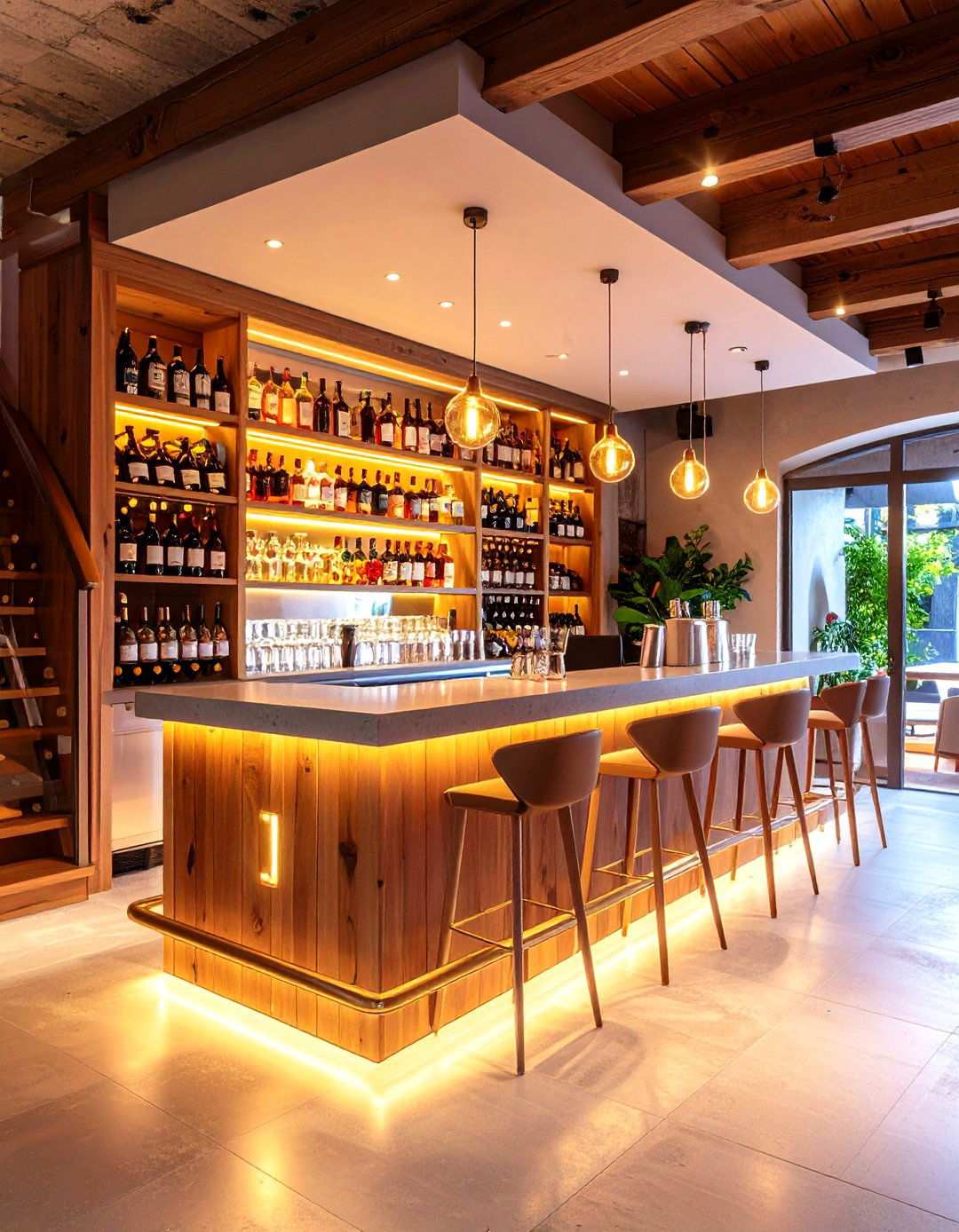 Beverage Bar Entertainment Station - 24 Under Stair Storage Ideas