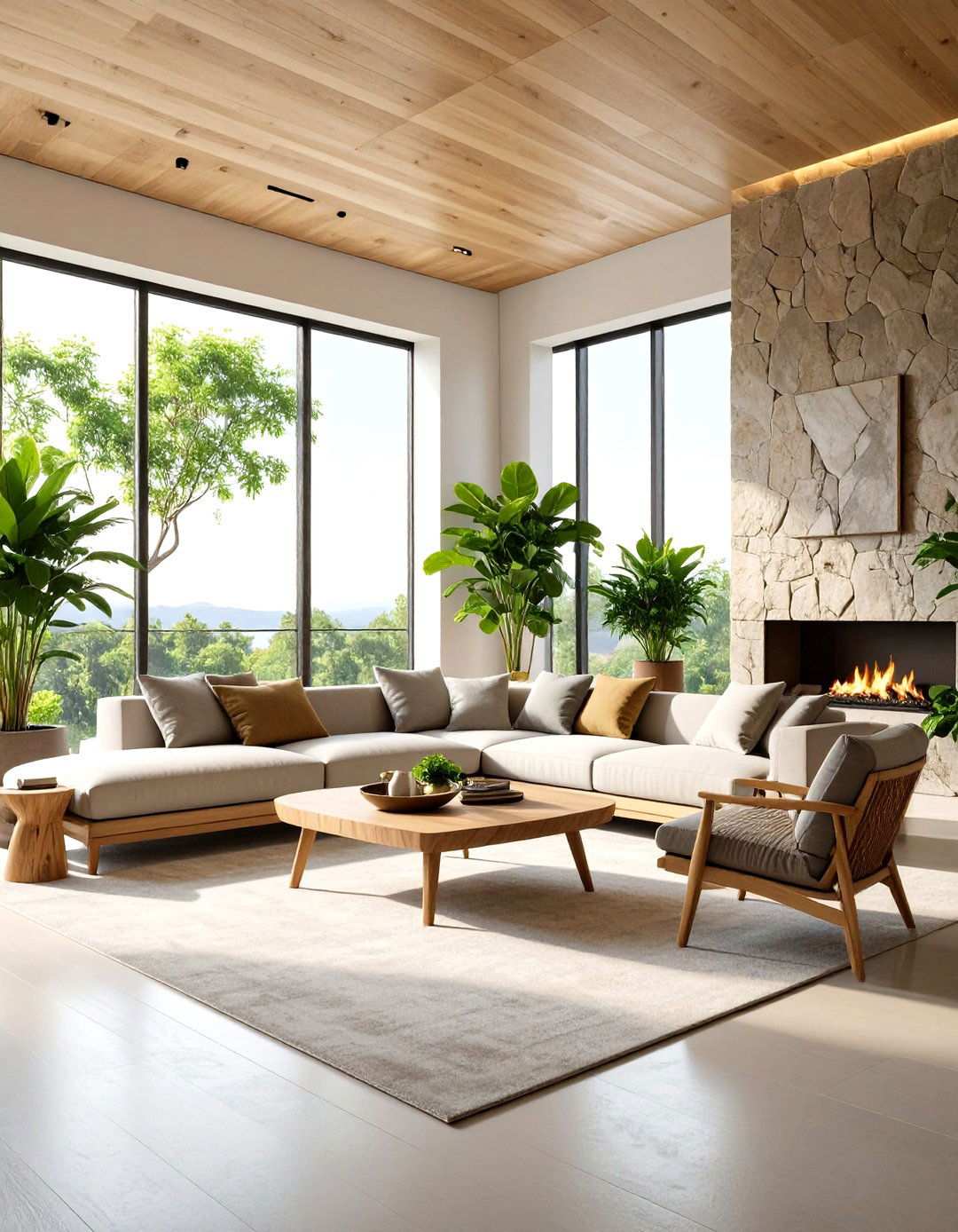 Biophilic Penthouse Living Spaces - 24 Penthouse Design Ideas