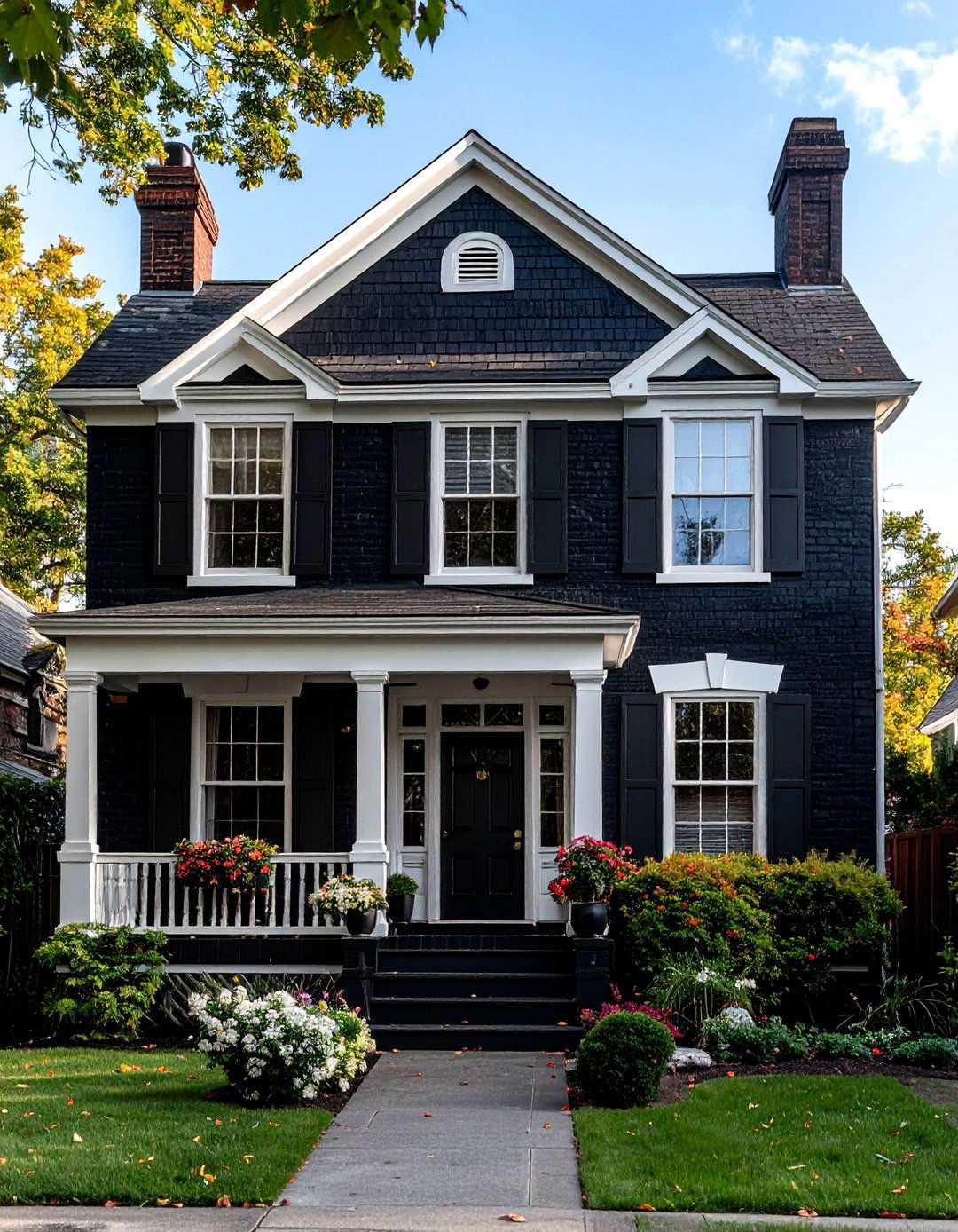 Black Brick Traditional Houses - 24 Modern Black Houses