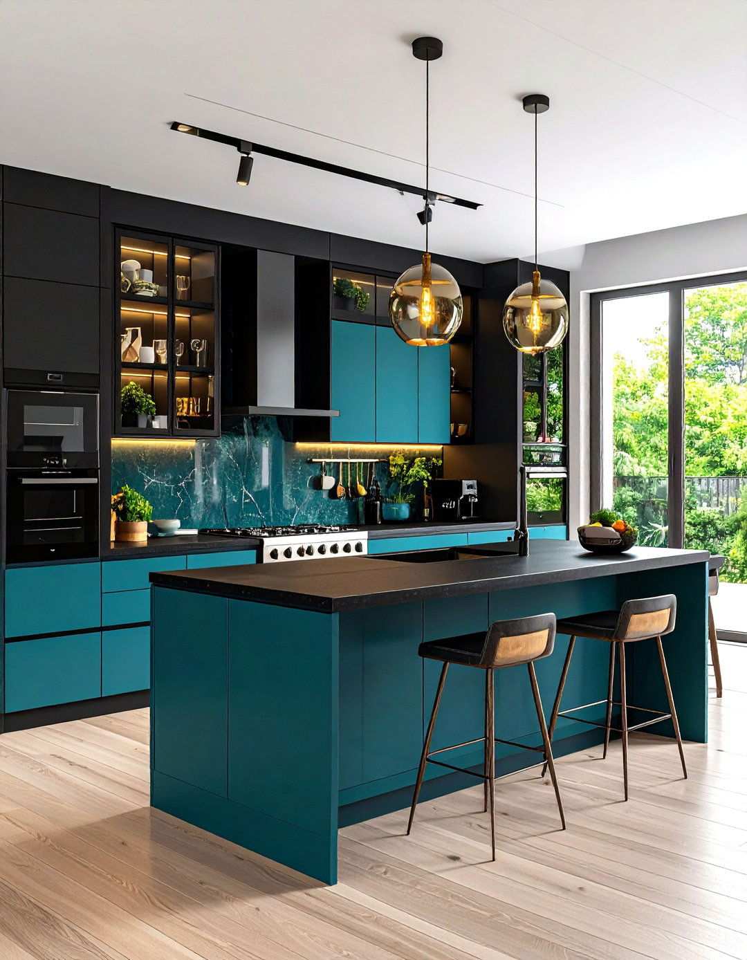 Black Kitchen Cabinets with Floor to Ceiling Storage - 24 Kitchens With Black Cabinets