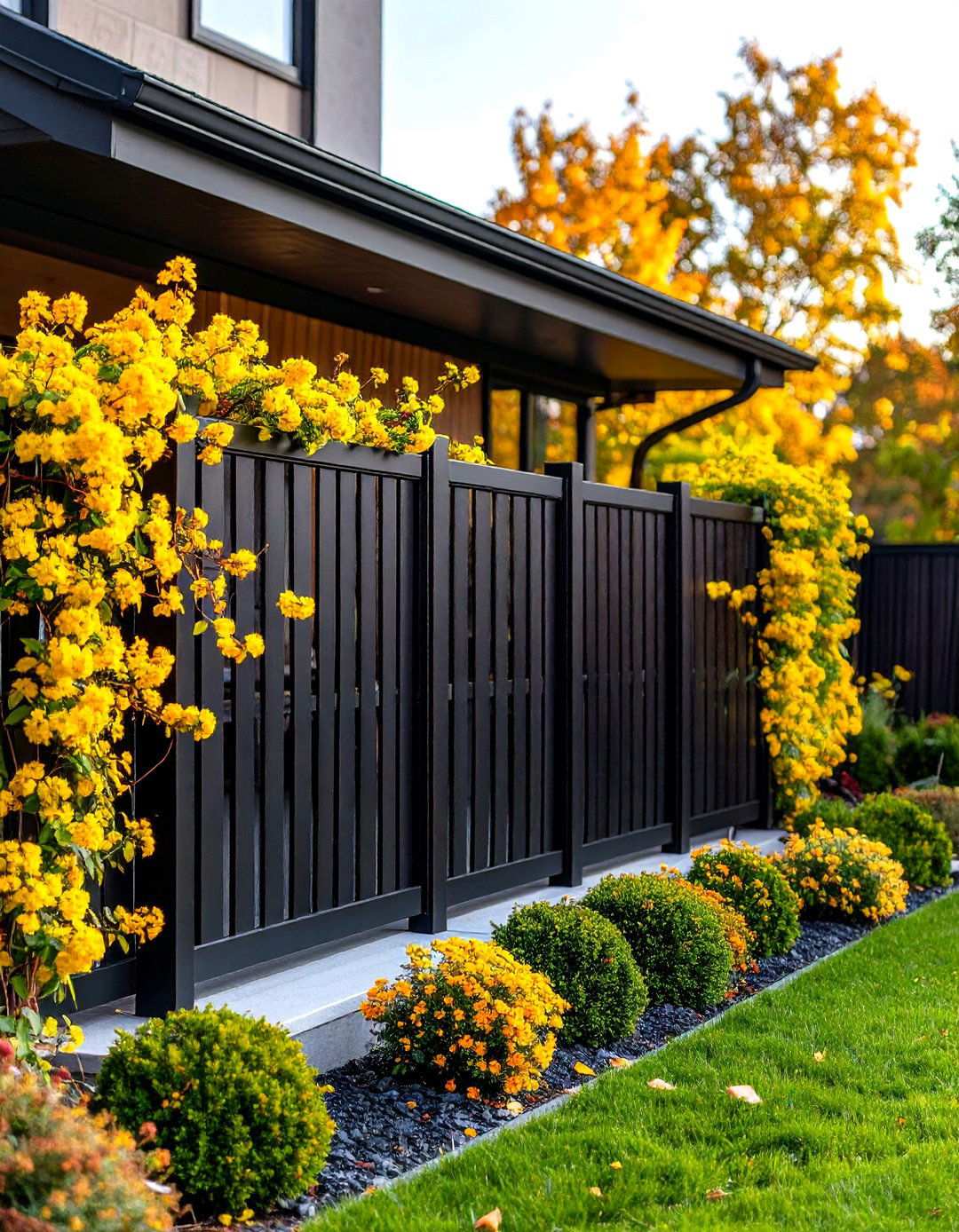 Black Vinyl Modern Lattice Panel - 24 Lattice Fence Ideas