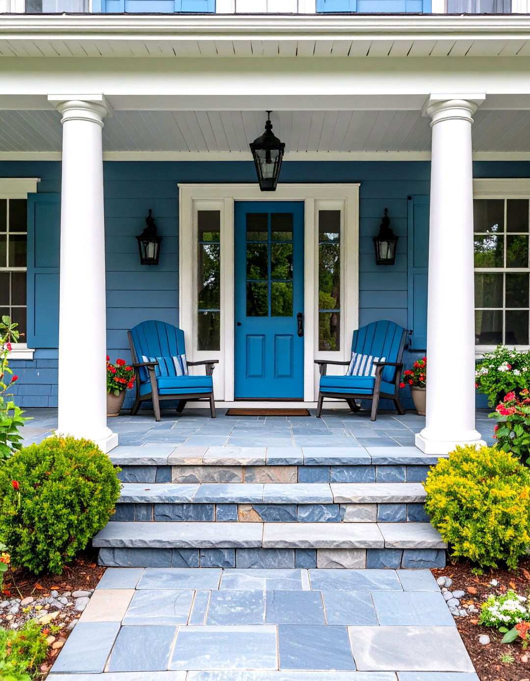 Bluestone Classic Charm - 24 Stone Porch Ideas