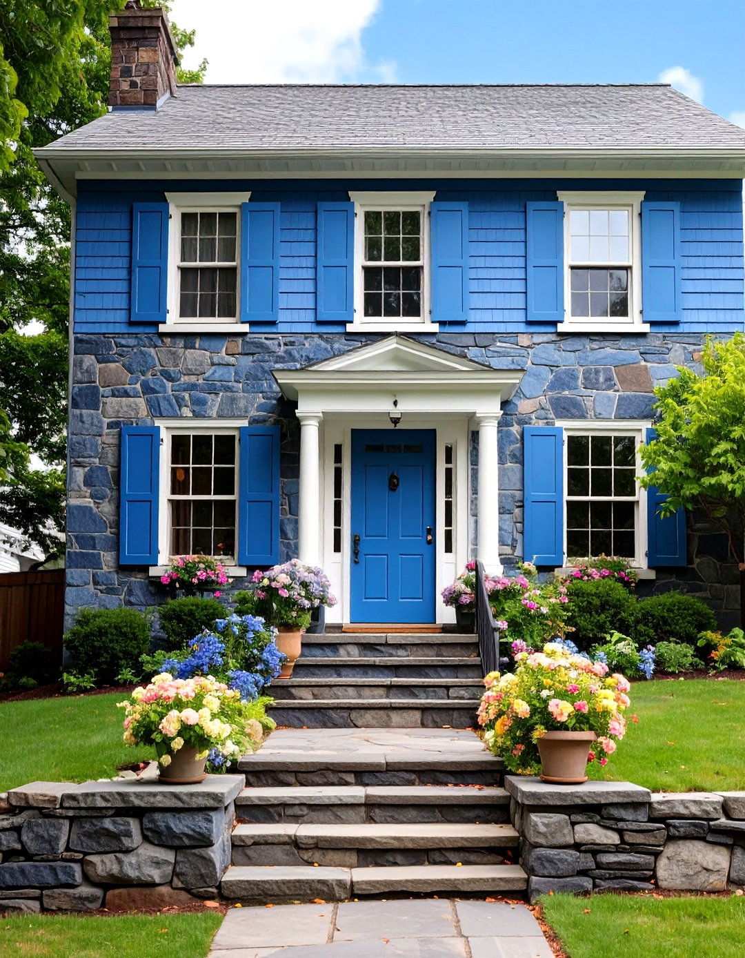 Bluestone Exterior Features - 24 Types of Exterior House Stone