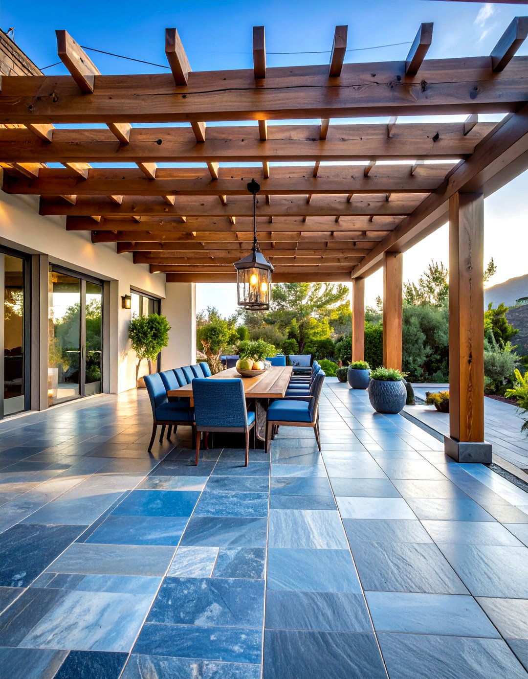 Bluestone Pergola Platforms - 24 Pergola Flooring Ideas