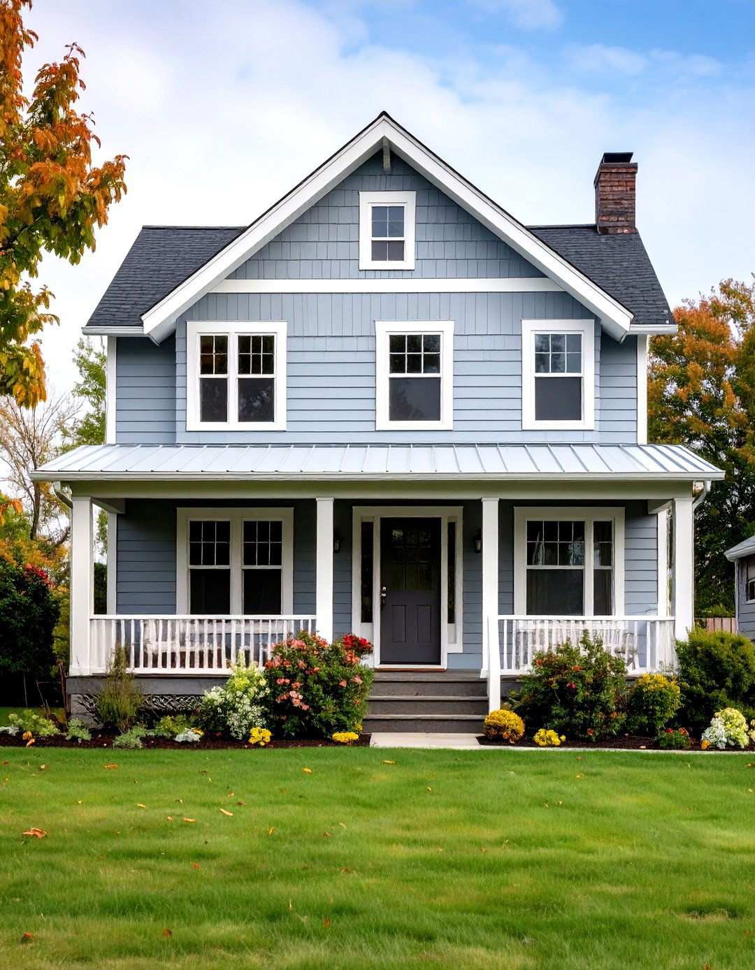 Board and Batten Grey Style - 24 Light Grey House With White Trim Design Ideas