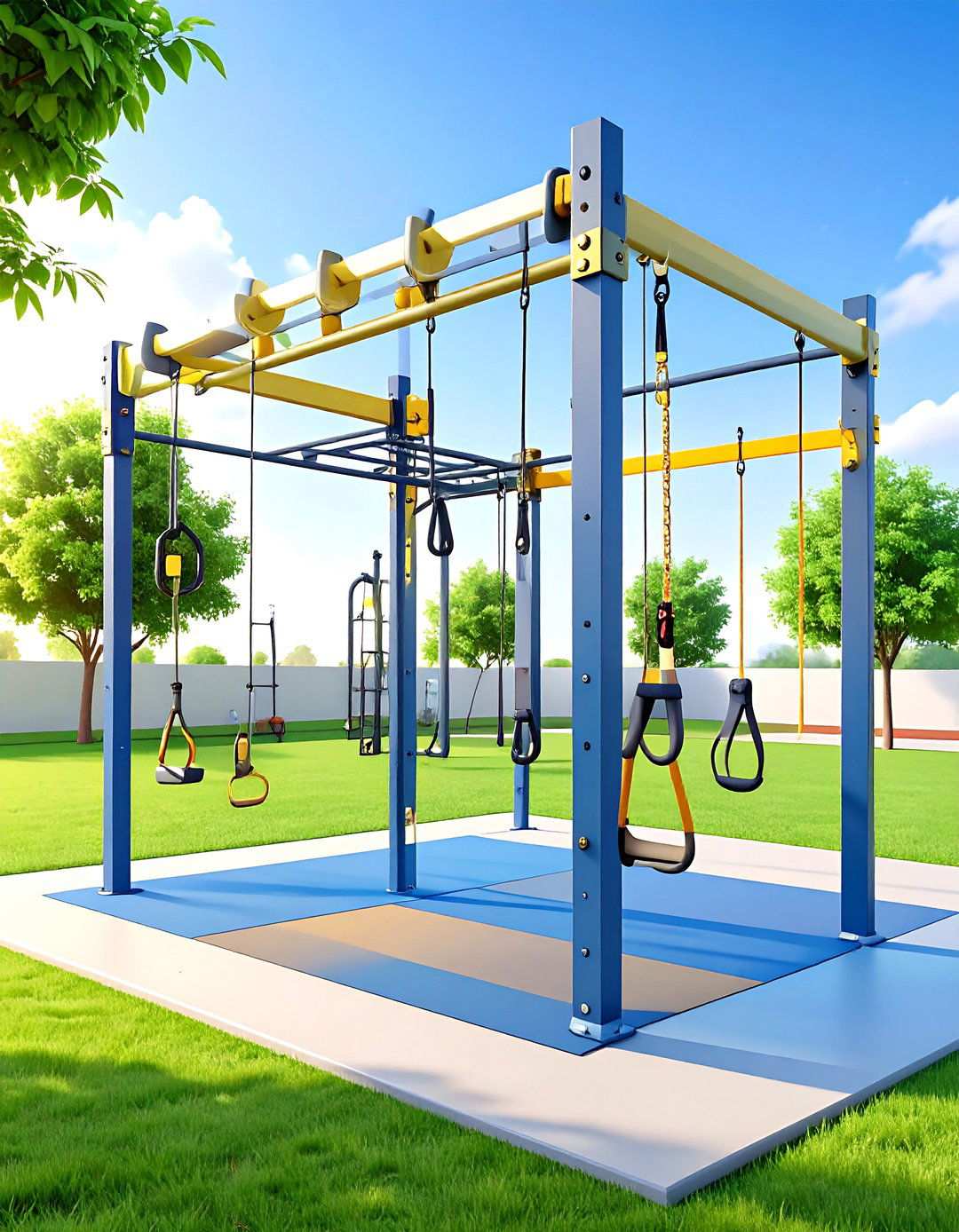 Bodyweight Training Calisthenics Area - 24 Outdoor Gym Ideas