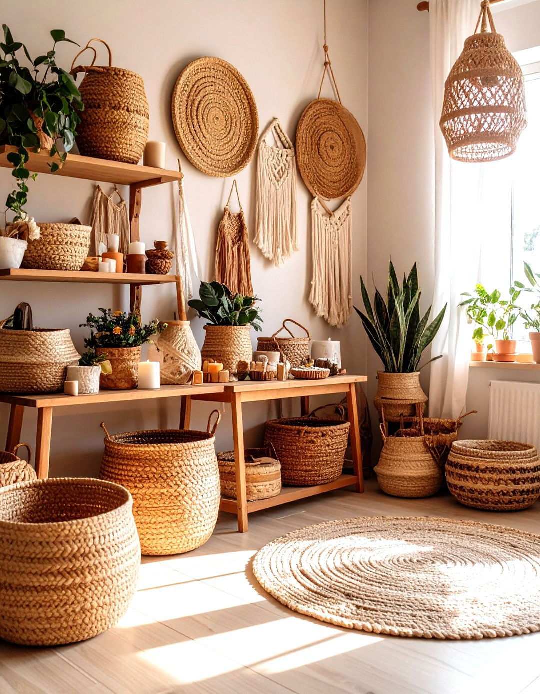 Bohemian Craft Corner - 24 Small Craft Room Ideas