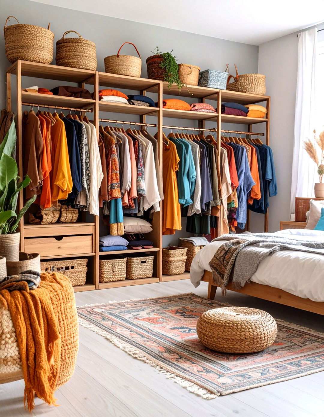 Bohemian Eclectic Display Area - 24 Open Closet Ideas