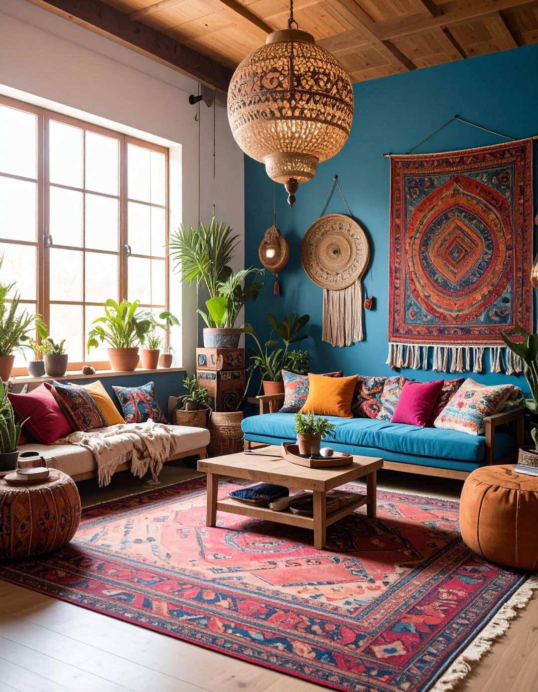 Bohemian Eclectic Podcast Room - 24 Podcast Room Ideas