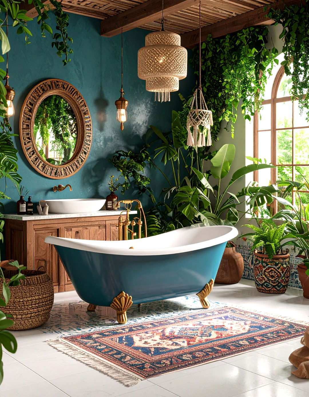 Bohemian Eclectic Spa Oasis - 24 Spa Decor Ideas