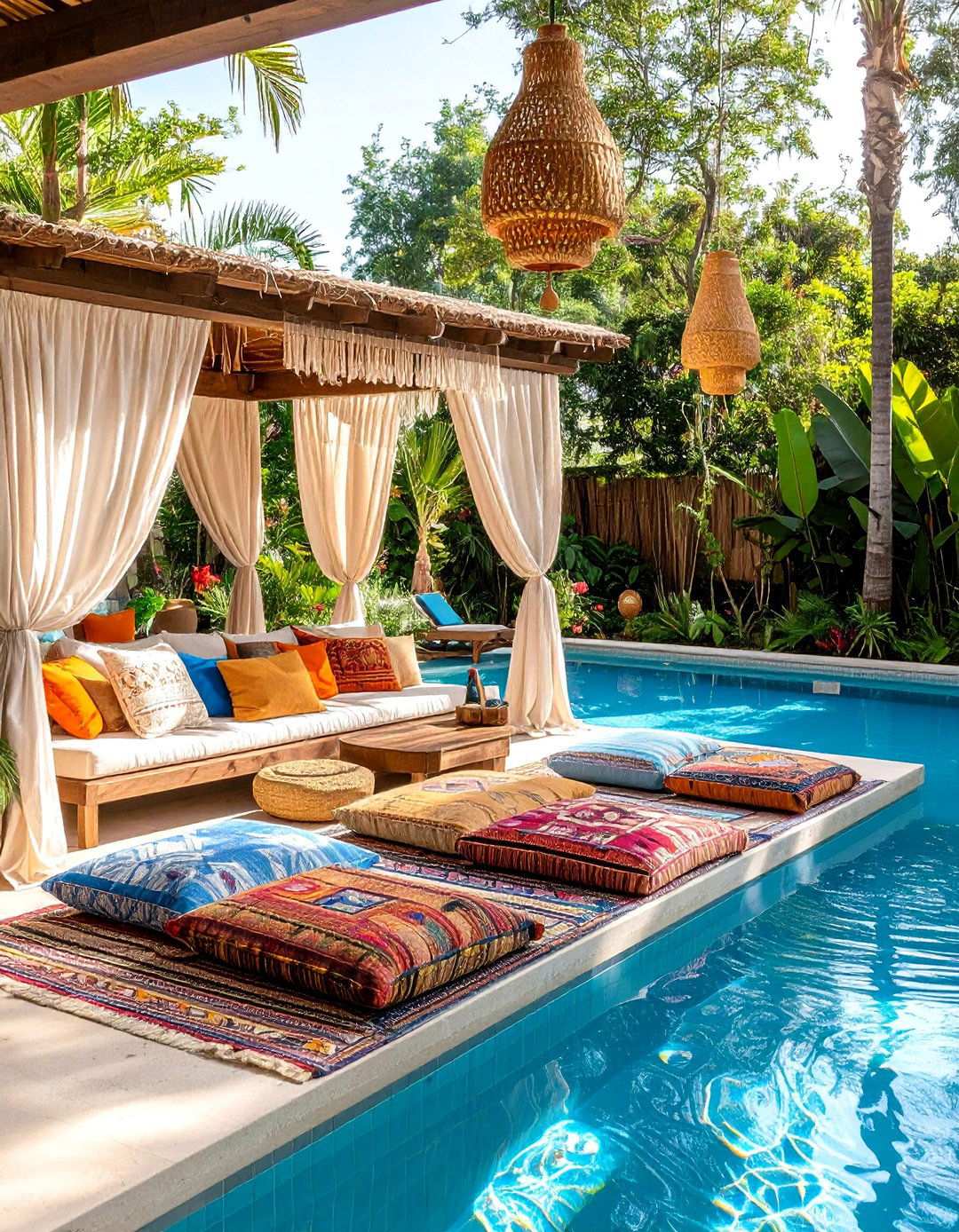 Bohemian Pool Oasis Retreat - 24 Pool Party Ideas