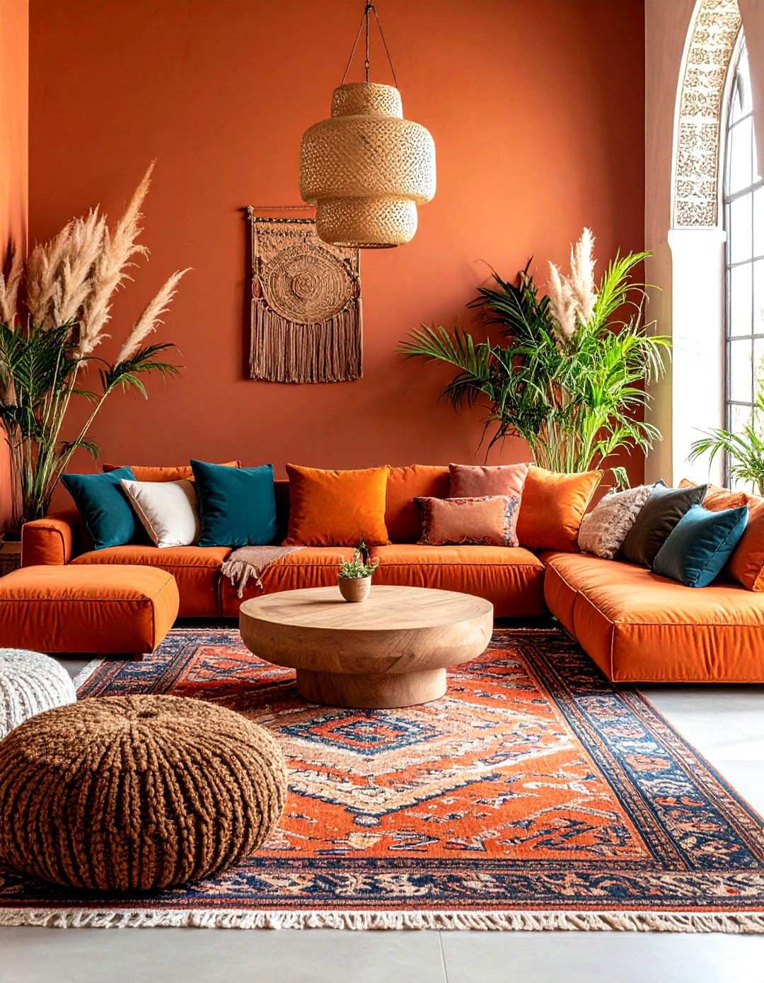 Bohemian Terracotta Lounge Areas - 24 Terracotta Wedding Décor Ideas