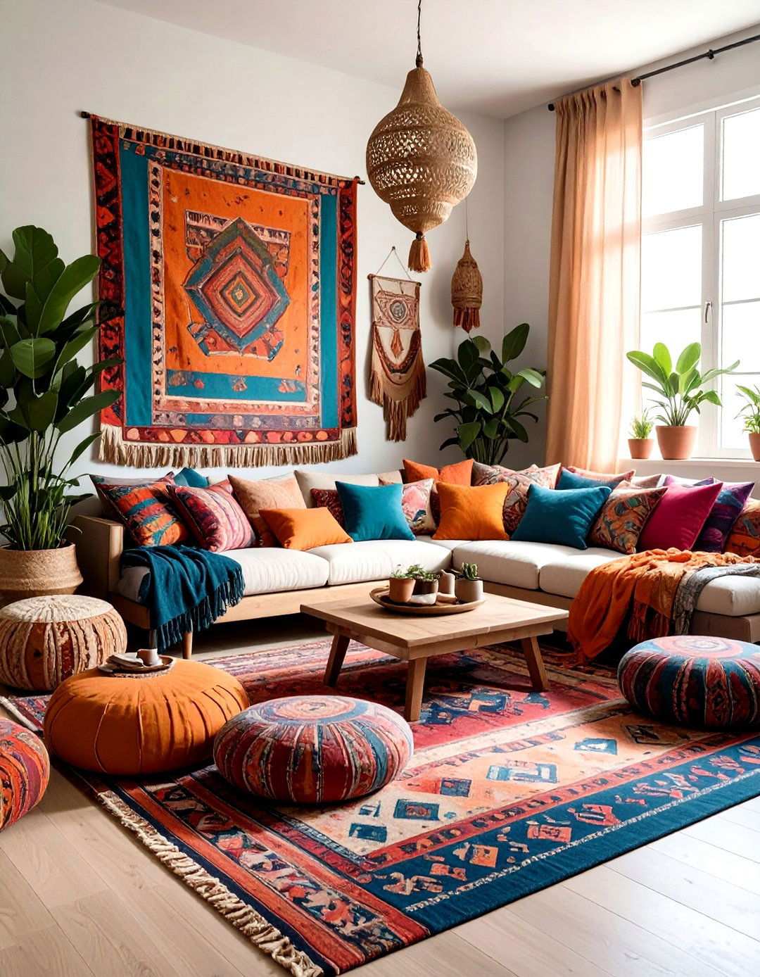 Bohemian Textile Layers - 24 Studio Apartment Ideas