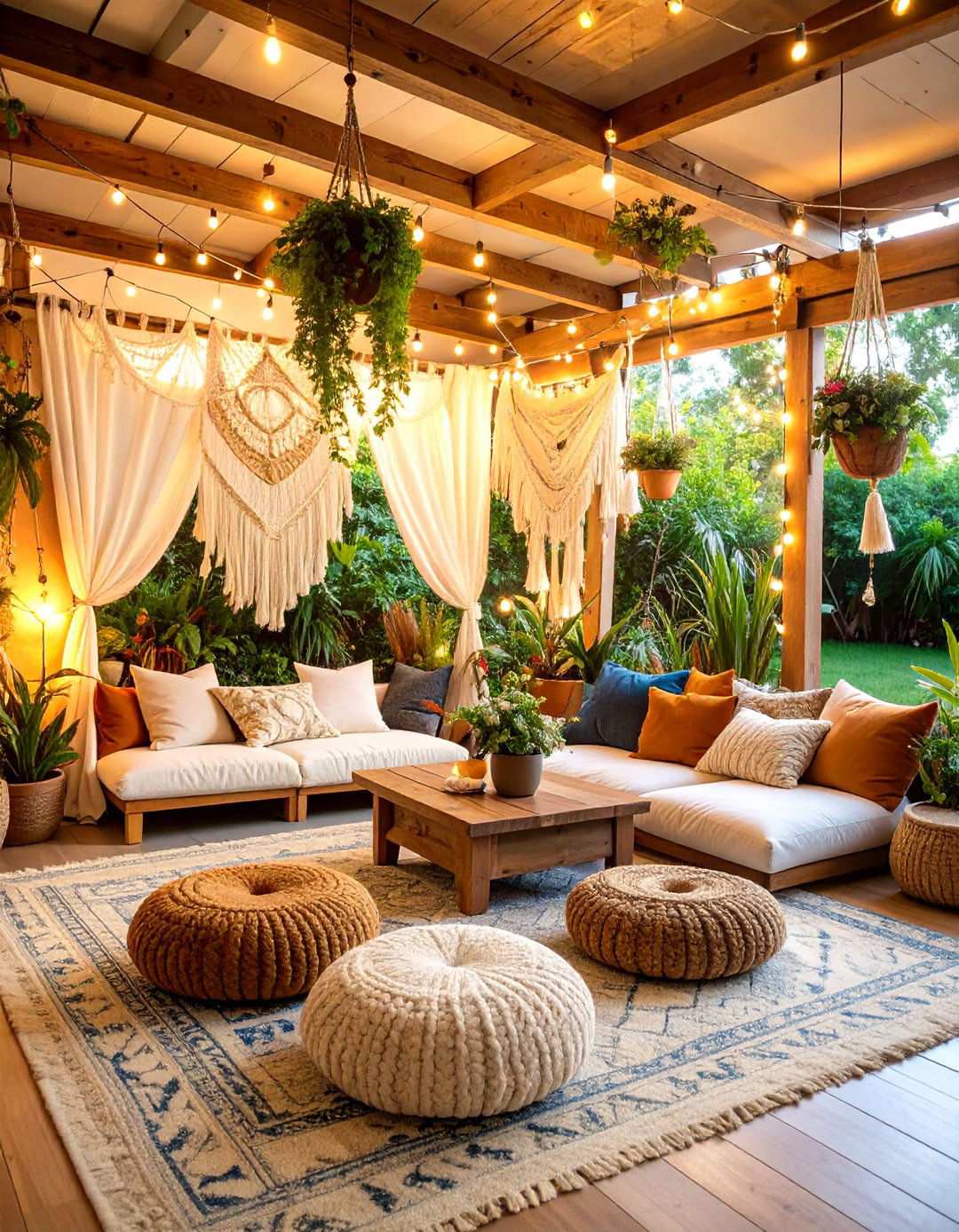 Boho Chic Lounge - 24 Teen Hangout Room Ideas