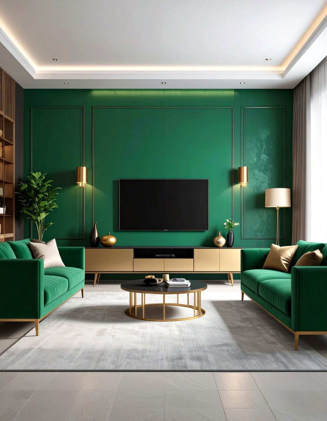 Bold Accent Wall Focus - 24 Tv Room Ideas