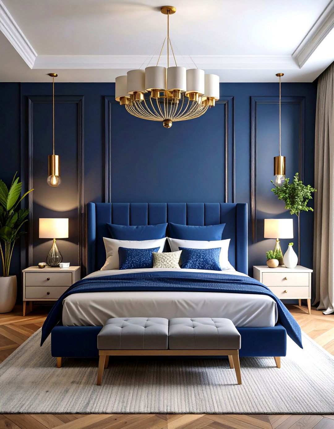 Bold Accent Wall Statement - 24 Master Bedroom Ideas